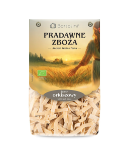 MAKARON (ORKISZOWY JASNY) TAGLIATELLE BIO 250 g - BARTOLINI (PRADAWNE ZBOŻA)