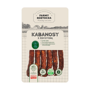 KABANOSY Z DZICZYZNĄ 100 g - FARMY  ROZTOCZA (NA ZAMÓWIENIE)