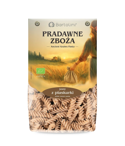 MAKARON (Z PŁASKURKI JASNY) ŚWIDERKI BIO 250 g - BARTOLINI (PRADAWNE ZBOŻA)