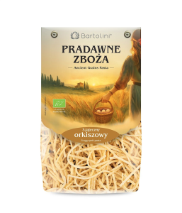 MAKARON (3 JAJECZNY ORKISZOWY) KRAJANKA ŚREDNIA BIO 250 g - BARTOLINI (PRADAWNE ZBOŻA)