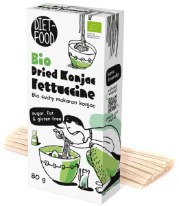 MAKARON (SUCHY KONJAC) FETTUCCINE BEZGLUTENOWY BIO 80 g - DIET-FOOD