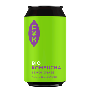 KOMBUCHA HERBATA CZARNA Z TRAWĄ CYTRYNOWĄ BEZGLUTENOWA BIO 330 ml - FOREVER YOUNG KOMBUCHA