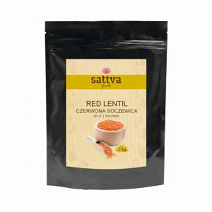 SOCZEWICA CZERWONA POŁÓWKI 1 kg - SATTVA (FOODS)