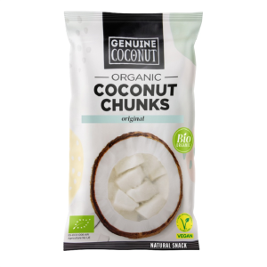 KOKOS KAWAŁKI ŚWIEŻE BEZGLUTENOWE BIO 30 g - GENUINE COCONUT