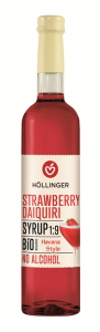 SYROP DO DRINKÓW I KOKTAJLI STRAWBERRY DAIQUIRI BIO 500 ml - HOLLINGER