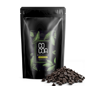 DROPSY Z CIEMNEJ CZEKOLADY 52 % BEZ DODATKU CUKRÓW BIO 200 g - COCOA
