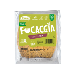 BUŁKI FOCACCIA Z PRZYPRAWAMI BEZGLUTENOWE (3 szt.) 180 g - INCOLA