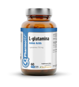 L-GLUTAMINA (750 mg) BEZGLUTENOWA 60 KAPSUŁEK - PHARMOVIT (CLEAN LABEL)