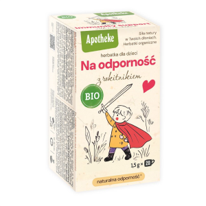 HERBATKA DLA DZIECI NA ODPORNOŚĆ Z ROKITNIKIEM BIO (20 x 1,5 g) 30 g - APOTHEKE