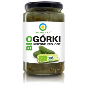 OGÓRKI KISZONE KROJONE BEZGLUTENOWE BIO 750 g (500 g) - BIOFOOD