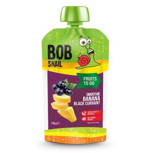 SMOOTHIE BANAN - CZARNA PORZECZKA BEZ DODATKU CUKRÓW 120 g - BOB SNAIL