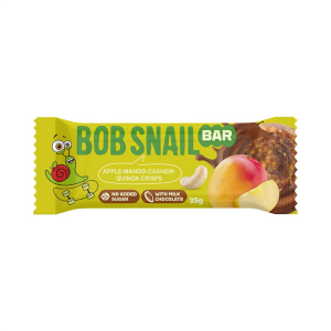 BATON JABŁKO - MANGO - ORZECHY NERKOWCA BEZ DODATKU CUKRÓW 35 g - BOB SNAIL