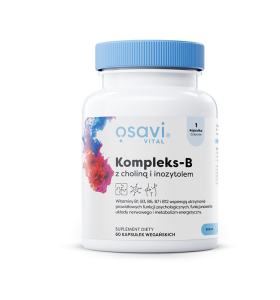 WITAMINA B + CHOLINA + INOZYTOL BEZGLUTENOWA 60 KAPSUŁEK - OSAVI
