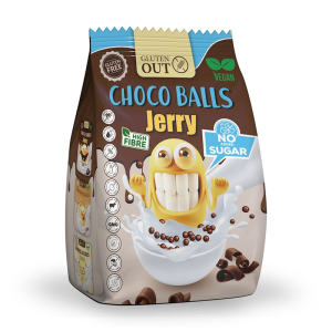 KULKI ZBOŻOWE KAKAOWE BEZ DODATKU CUKRÓW BEZGLUTENOWE 375 g - JERRY GLUTEN OUT