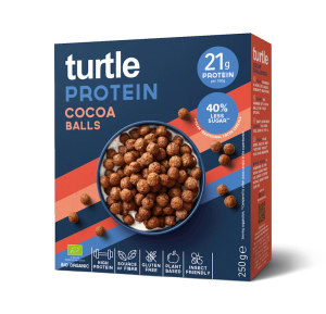 KULKI PROTEINOWE KAKAOWE BEZGLUTENOWE BIO 250 g - TURTLE