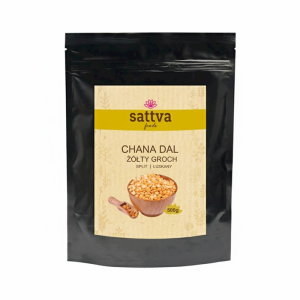 GROCH ŻÓŁTY ŁUSKANY CHANA DAL 500 g - SATTVA (FOODS)
