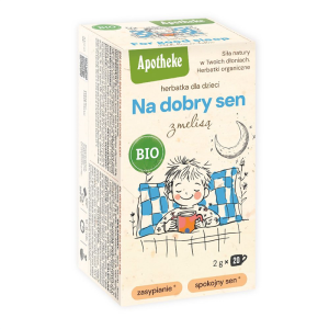 HERBATKA DLA DZIECI NA SEN Z MELISĄ BIO (20 x 2 g) 40 g - APOTHEKE