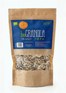GRANOLA KETO BEZ DODATKU CUKRÓW BIO 300 g - PAPAGRIN