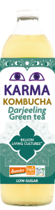 KOMBUCHA HERBATA ZIELONA DARJEELING NISKA ZAWARTOŚĆ CUKRÓW FAIR FOR LIFE DEMETER BIO 500 ml - KARMA KOMBUCHA