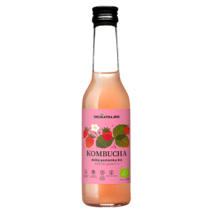 KOMBUCHA O SMAKU DZIKIEJ POZIOMKI BIO 270 ml - DELIKATNA