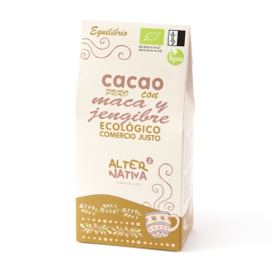 KAKAO Z IMBIREM I MACĄ BEZ DODATKU CUKRÓW BEZGLUTENOWE BIO 125 g - ALTERNATIVA3