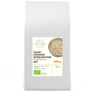 PŁATKI OWSIANE BŁYSKAWICZNE BEZGLUTENOWE BIO 500 g - THE PLANET