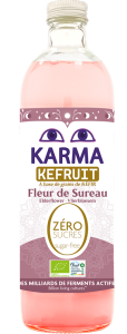 NAPÓJ KEFRUIT KWIAT CZARNEGO BZU BEZ CUKRU FAIR FOR LIFE BIO 750 ml - KARMA KOMBUCHA