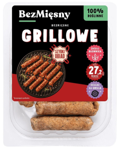 KIEŁBASKI GRILLOWE ROŚLINNE 160 g - BEZMIĘSNY