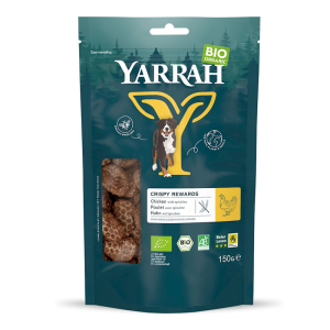 (DLA PSA) PRZYSMAK - KĄSKI Z KURCZAKIEM I SPIRULINĄ BIO 150 g - YARRAH