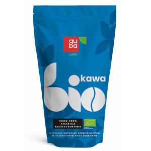 KAWA ZIARNISTA BEZKOFEINOWA ARABICA 100 % PERU BIO 500 g - QUBA CAFFE