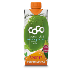 WODA KOKOSOWA SPORTS PERFORMANCE MARCHEW - POMARAŃCZA BIO 500 ml - COCO (DR MARTINS)