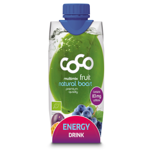 NAPÓJ ENERGETYZUJĄCY Z WODĄ KOKOSOWĄ I MARAKUJĄ BIO 330 ml - COCO (DR MARTINS)