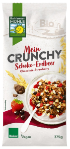 CRUNCHY CZEKOLADOWO - TRUSKAWKOWE BIO 375 g - BOHLSENER MUEHLE