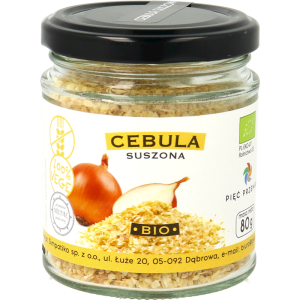 CEBULA SUSZONA BEZGLUTENOWA BIO 80 g - PIĘĆ PRZEMIAN