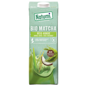 NAPÓJ RYŻOWO - KOKOSOWY Z MATCHĄ BEZ DODATKU CUKRÓW BIO 1 L - NATUMI
