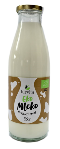przecena MLEKO ŚWIEŻE 3,9 % BIO 750 ml - TURVITA