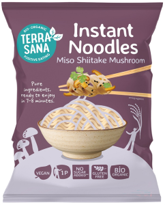 ZUPA BŁYSKAWICZNA Z MAKARONEM, MISO I GRZYBAMI SHIITAKE BEZGLUTENOWA BIO 90 g - TERRASANA