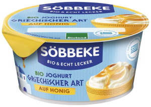 JOGURT TYPU GRECKIEGO Z MIODEM BIO 150 g - SOBBEKE