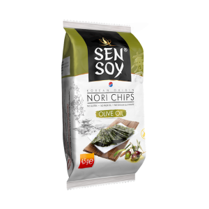 CHIPSY NORI Z OLIWĄ Z OLIWEK BEZGLUTENOWE 4,5 g - SEN SOY