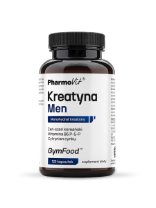 KREATYNA MEN BEZGLUTENOWA 125 KAPSUŁEK - PHARMOVIT (GYM FOOD)