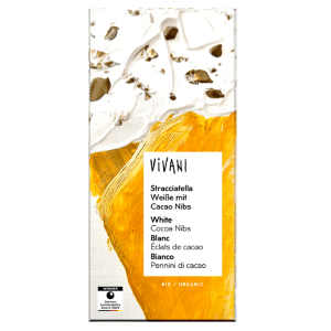 CZEKOLADA BIAŁA STRACCIATELLA BIO 80 g - VIVANI