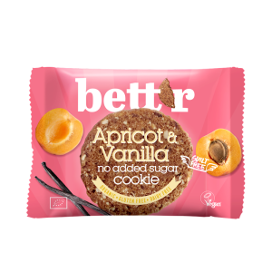 CIASTKO Z MORELĄ I WANILIĄ BEZ DODATKU CUKRÓW BIO 40 g - BETT'R