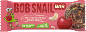 BATON JABŁKO - WIŚNIA - ORZECHY NERKOWCA BEZ DODATKU CUKRÓW 35 g - BOB SNAIL