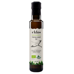 OLEJ KONOPNY TŁOCZONY NA ZIMNO OMEGA-3 BIO 250 ml - EKKO