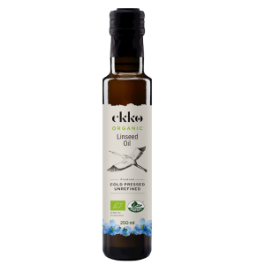 OLEJ LNIANY TŁOCZONY NA ZIMNO OMEGA-3 BIO 250 ml - EKKO