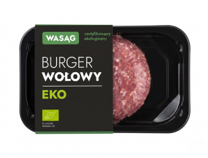 BURGER WOŁOWY SUROWY BIO 160 g - WASĄG (NA ZAMÓWIENIE)