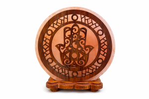 LAMPA SOLNA Z MOTYWEM CHAMSA 5 kg - HIMALAYAN SALT