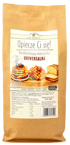MIESZANKA UNIWERSALNA BEZ DODATKU CUKRÓW BEZGLUTENOWA 1 kg - PIĘĆ PRZEMIAN