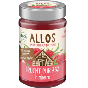 MUS MALINOWY (75 % OWOCÓW) BEZGLUTENOWY BIO 200 g - ALLOS
