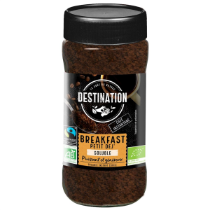 KAWA ROZPUSZCZALNA LIOFILIZOWANA ARABICA/ROBUSTA BREAKFAST FAIR TRADE BIO 100 g - DESTINATION